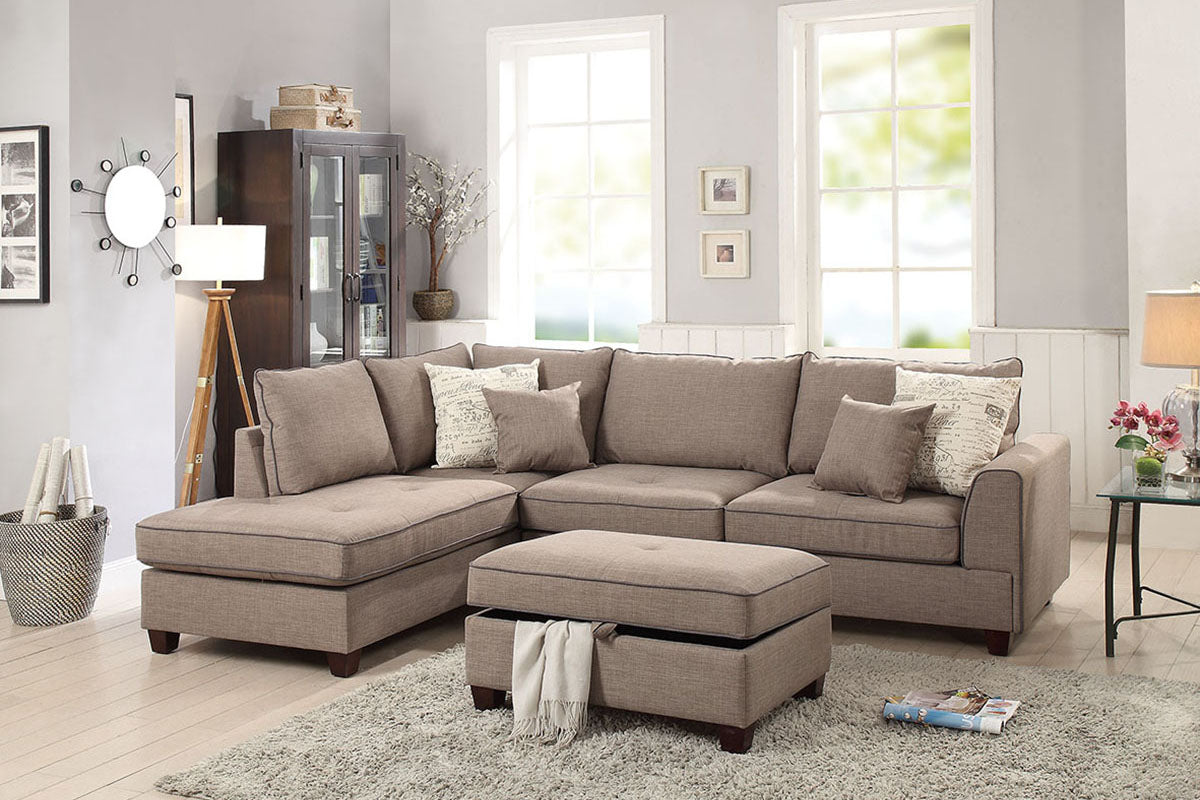 Zedany 3-Pcs Sectional Sofa BK654